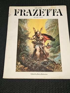 Frank Frazetta Book Two Art Print - Yellow & Red Fantasy Cover